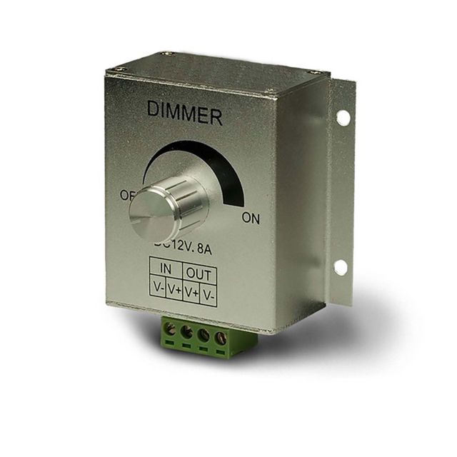 LED PWM-Dimmer, 1 Kanal, 12-24V DC 8A