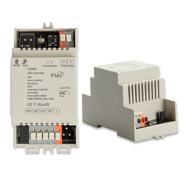 Sys-One Hutschienen Funk PWM-Dimmer, 4 Kanal, 12-36V 4x5A, 48V 4x2.5A