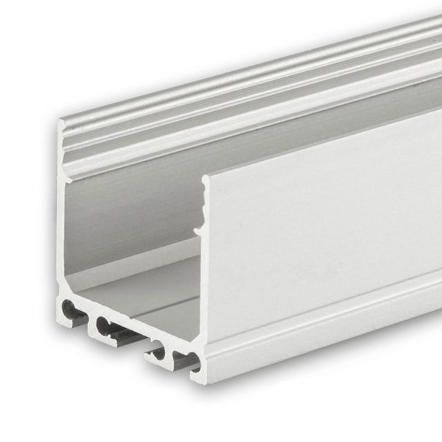 LED Aufbauprofil SURF20 Aluminium eloxiert, 200cm