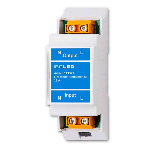 Einschaltstrombegrenzer 16A für kapazitive Lasten, Hutschienenmontage