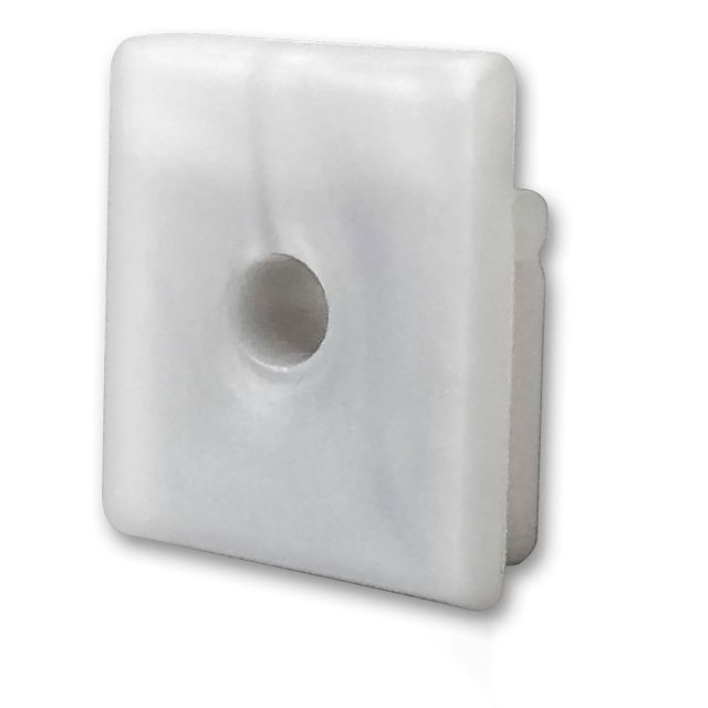 Endkappe EC 57 Silikon für Profil SURF16, 1 STK, mit Kabeldurchführung