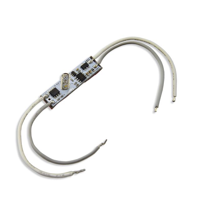 LED Mini PWM-Dimmer zum Einbau unter Profilcover, 1 Kanal, 12-24V DC 3A