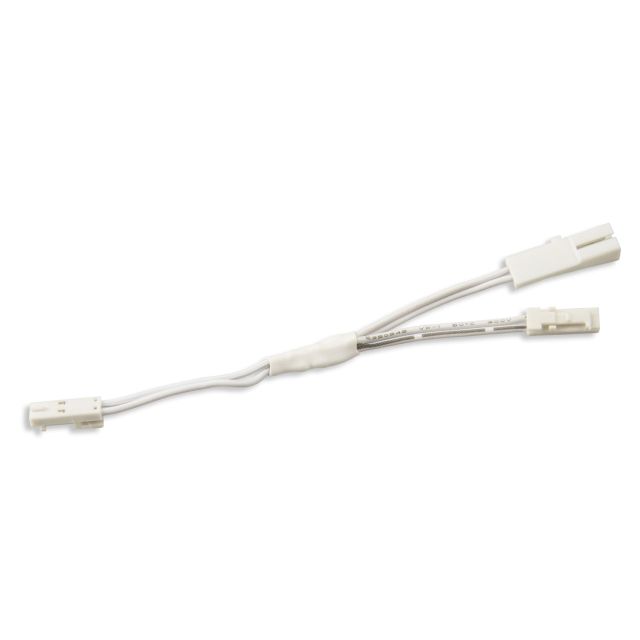 MiniAMP Linearsplitter 2 x male-Stecker / 1 x female-Buchse, 2-polig, weiß, max. 4A