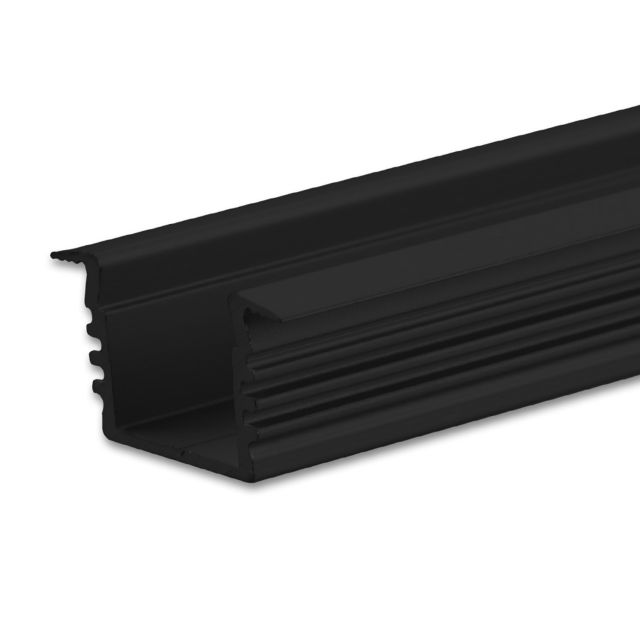 LED Einbauprofil DIVE12 Aluminium schwarz, 200cm