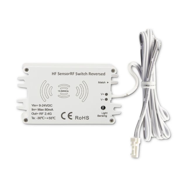 Sys-Pro Funk HF-Bewegungsmelder MiniAMP mit invertierter Funktion für UV-C, 9-24V