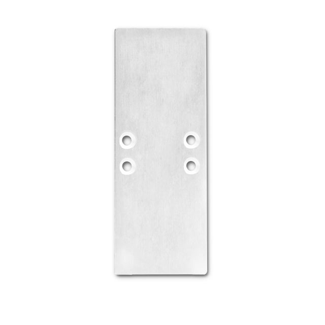 Endkappe EC66 Aluminium silber für Profil 2SIDE, 2 STK, inkl. Schrauben