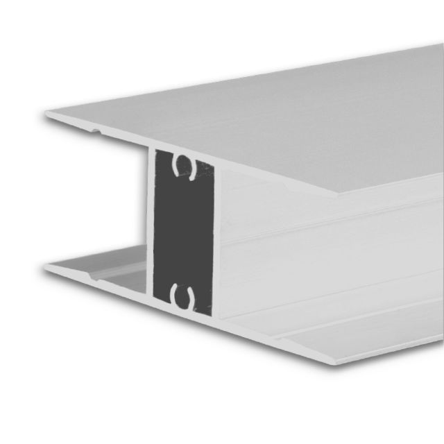 LED Aufbauleuchtenprofil HIDE DOUBLE Aluminium weiß RAL 9003, 200cm