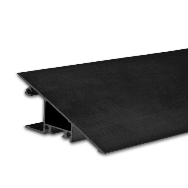 LED Aufbauleuchtenprofil HIDE TRIANGLE Aluminium schwarz RAL 9005, 200cm