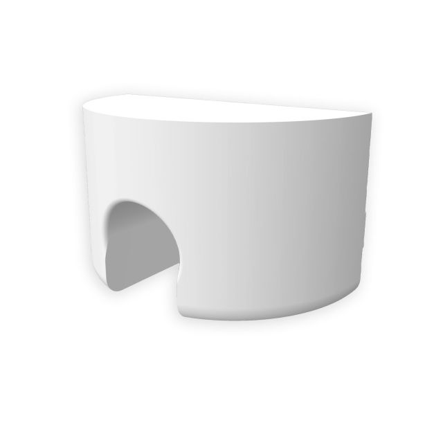 Endkappe EC99 für Profil GROUND-IN10 weiß, rund, 1 STK