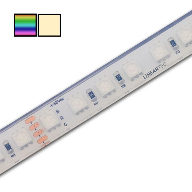LED-Flexmodul 12 Pro48, 48V, IP68, 1000lm/m, 19W/m, RGB+3000K, 20m