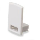 Endkappe EC17 für SURF12 RAIL inkl. COVER4, mit Kabelausgang, PVC, grauweiß