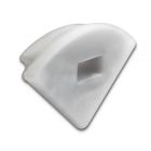 Endkappe EC 68 Silikon für Profil CORNER13 mit Kabeldurchführung, 1 STK