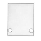 Endkappe EC89W Aluminium weiß RAL 9003 für Profil HIDE SINGLE inkl. Schrauben